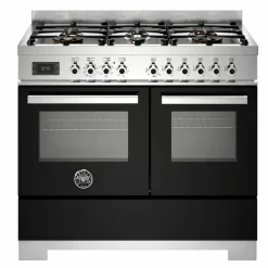 PRO106L2EART2 Professional gasskomfyr 100 cm med 6 brennere og 2 ovner, oransje