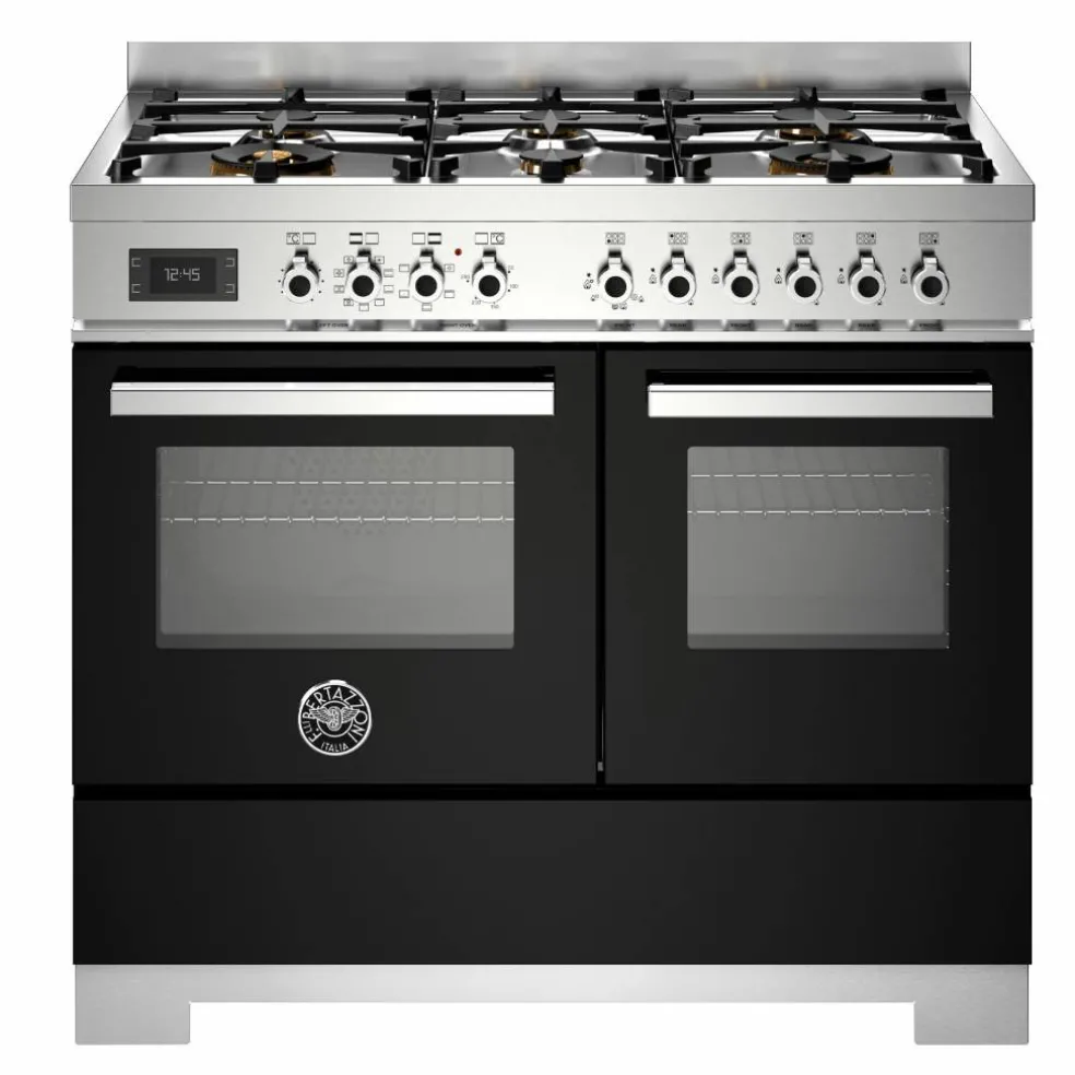 PRO106L2EART2 Professional gasskomfyr 100 cm med 6 brennere og 2 ovner, oransje