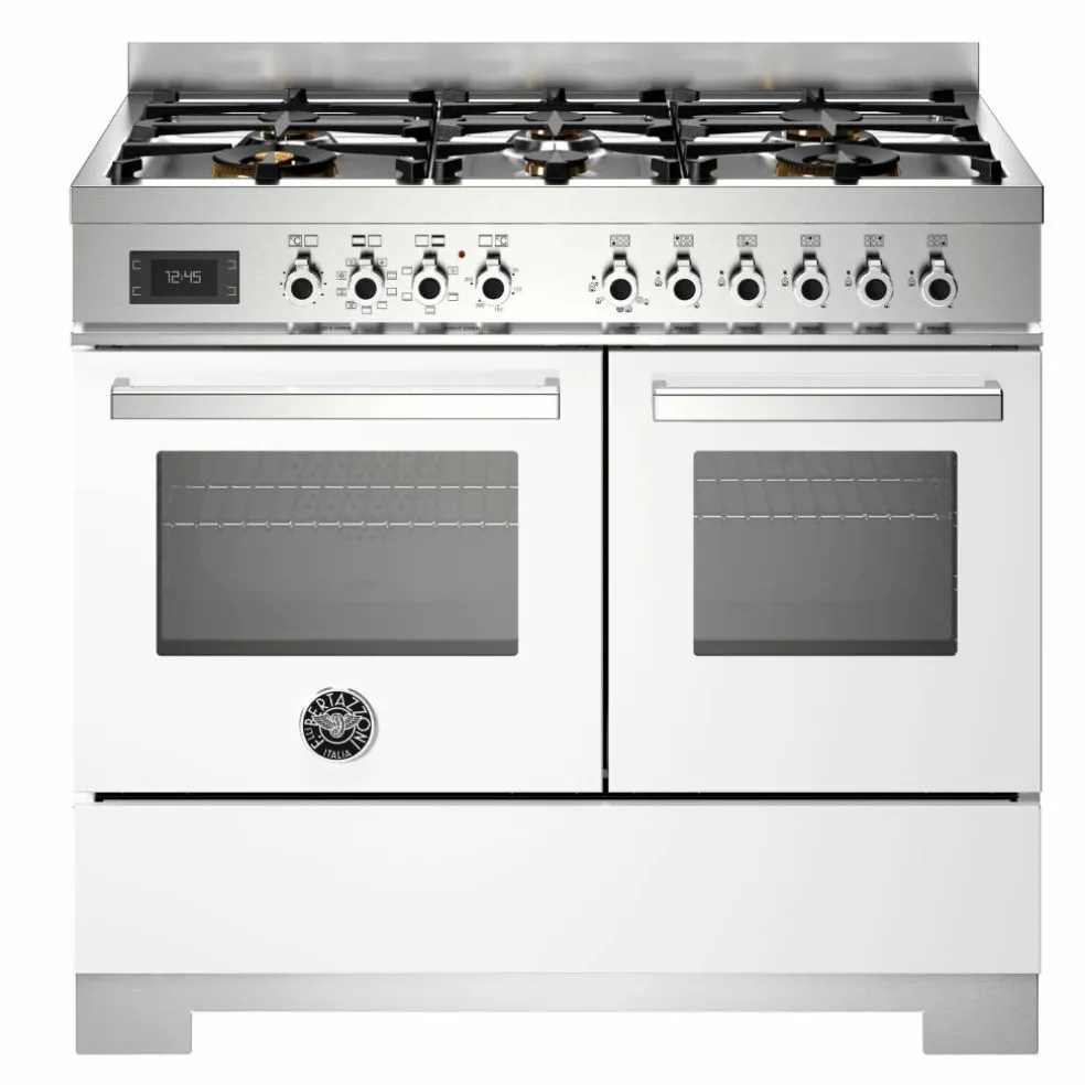 PRO106L2EART2 Professional gasskomfyr 100 cm med 6 brennere og 2 ovner, oransje