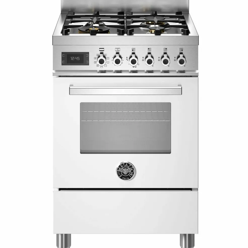 PRO64L1EBIT Professional Gasskomfyr med ovn 60 cm, Hvit