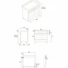PRO106L2EBIT2 Professional gasskomfyr 100 cm med 6 brennere og 2 ovner, hvit