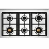 PRO106L2EROT2 Professional gasskomfyr 100 cm med 6 brennere og 2 ovner, rød