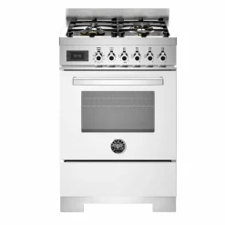 PRO64L1EXT2 Professional gasskomfyr 60 cm med 4 brennere og 1 ovn, rustfritt stål