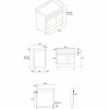 PRO96L2EXT2 Professional gasskomfyr 90 cm med 6 brennere og 2 ovner, rustfritt stål