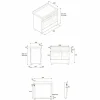 PRO106L2EXT2 Professional gasskomfyr 100 cm med 6 brennere og 2 ovner, rustfritt stål