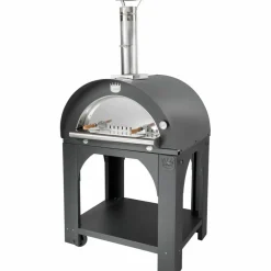 Pulcinella Vedfyrt Pizzaovn 60x60 cm, Rustfritt stål