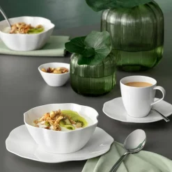 Pura frokostskål, hvit