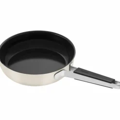 Pure stekepanne 24 cm, rustfritt stål, elfenbenshvit