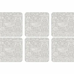 Pure Strawberry Thief Glassunderlag 6 stk