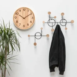 Pure veggklokke 40 cm, light wood