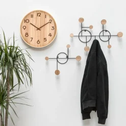 Pure veggklokke 40 cm, light wood