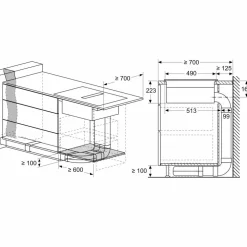 PVS811B16E Serie 4 induksjonstopp 80 cm med integrert ventilator