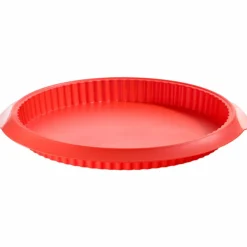 Quiche pai­form i silikon 28 cm, rød