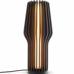 Radiant lampe, røkt eik