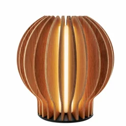 Radiant rund LED-lampe, eik