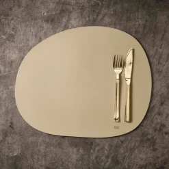 Raw bordbrikke, beige