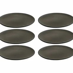 RAW Desserttallerken 6 stk, Metallic Brown