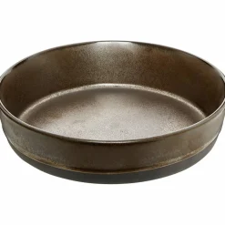 RAW Dyp tallerken i sten 19,4 cm, metallic brun