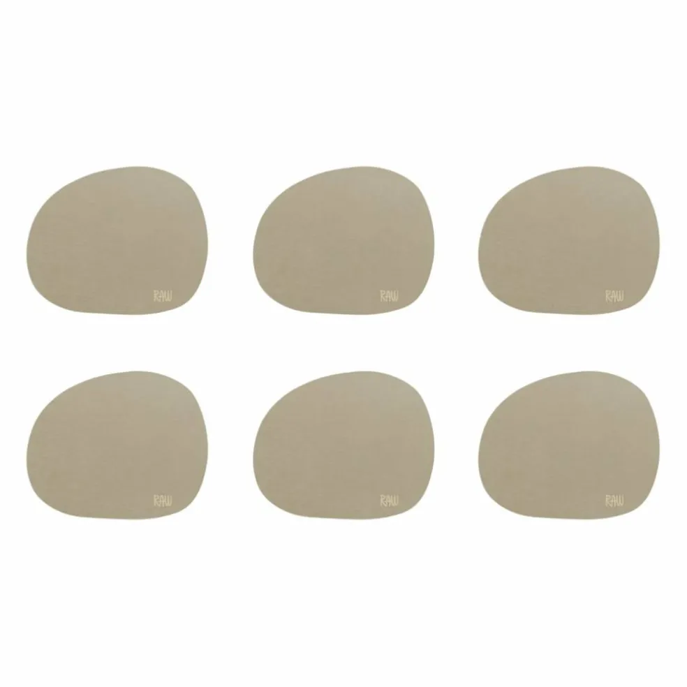 RAW glassbrikke silikon 6-pakning, grønn