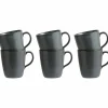 RAW Kopp med hank 35 cl, Titanium Black 6 stk