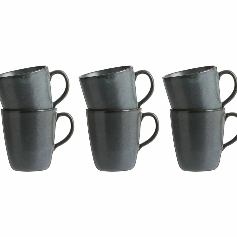 RAW Kopp med hank 35 cl, Titanium Black 6 stk