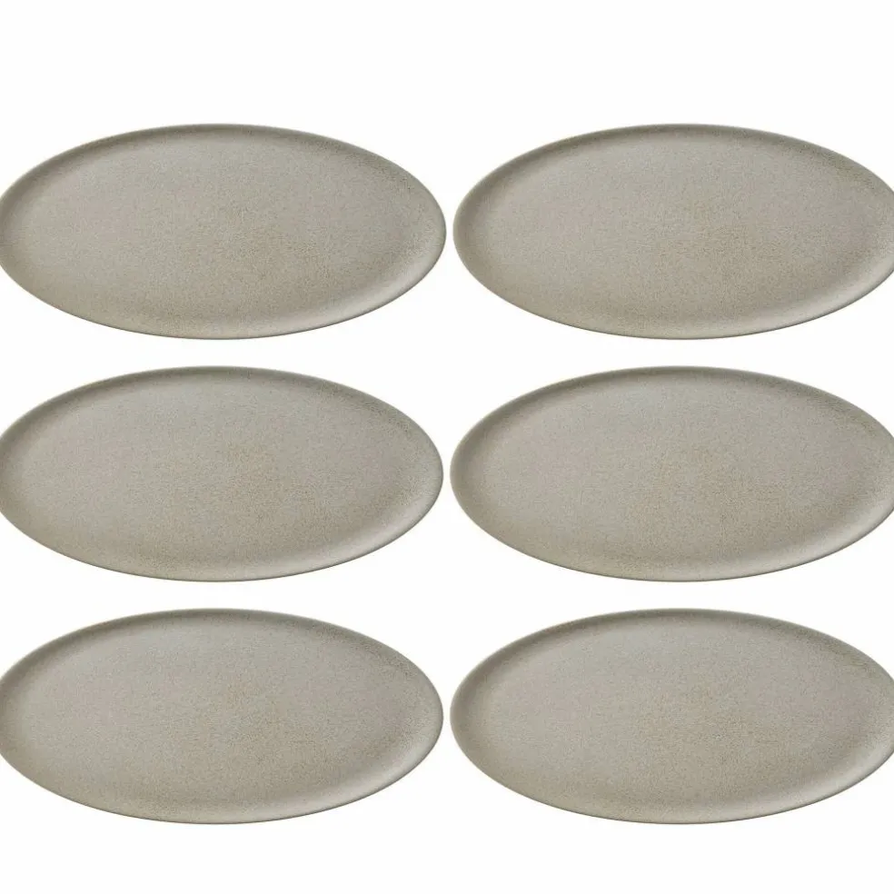 RAW middagstallerken 28 cm sandy beige, 6 stk.