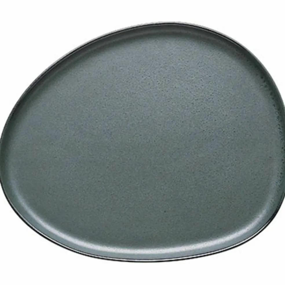 RAW Organic forrettstallerken, 24x21 cm, northern green