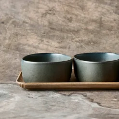 RAW Organic skål, 12x10x5 cm, northern green
