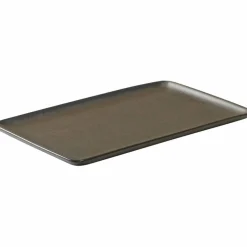 RAW Rektangulær tallerken 23,5 cm, Metallic Brun