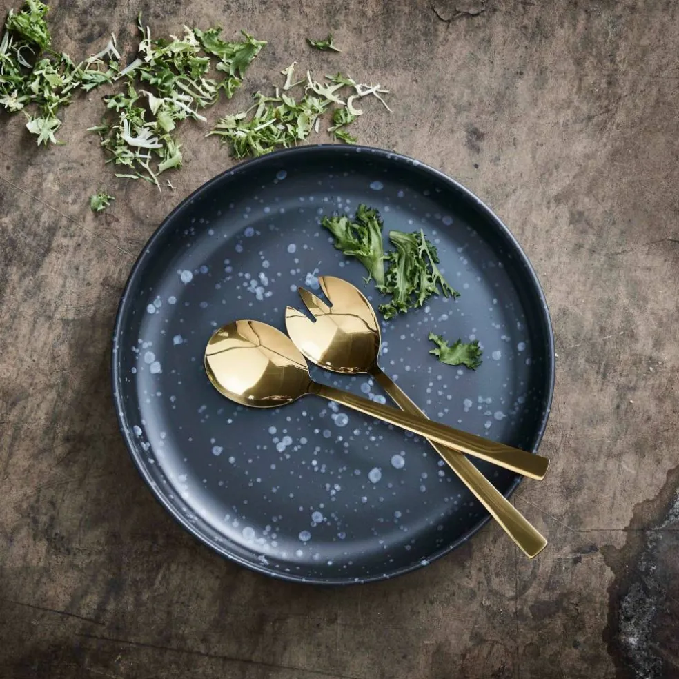 RAW Salatbestik 2 deler, Gull