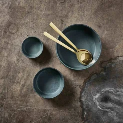 RAW Sett med 3 skåler, Metallic Brown
