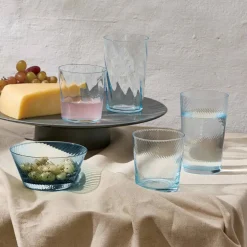 RAW Unique Swirl highballglass 45 cl, mørkeblå