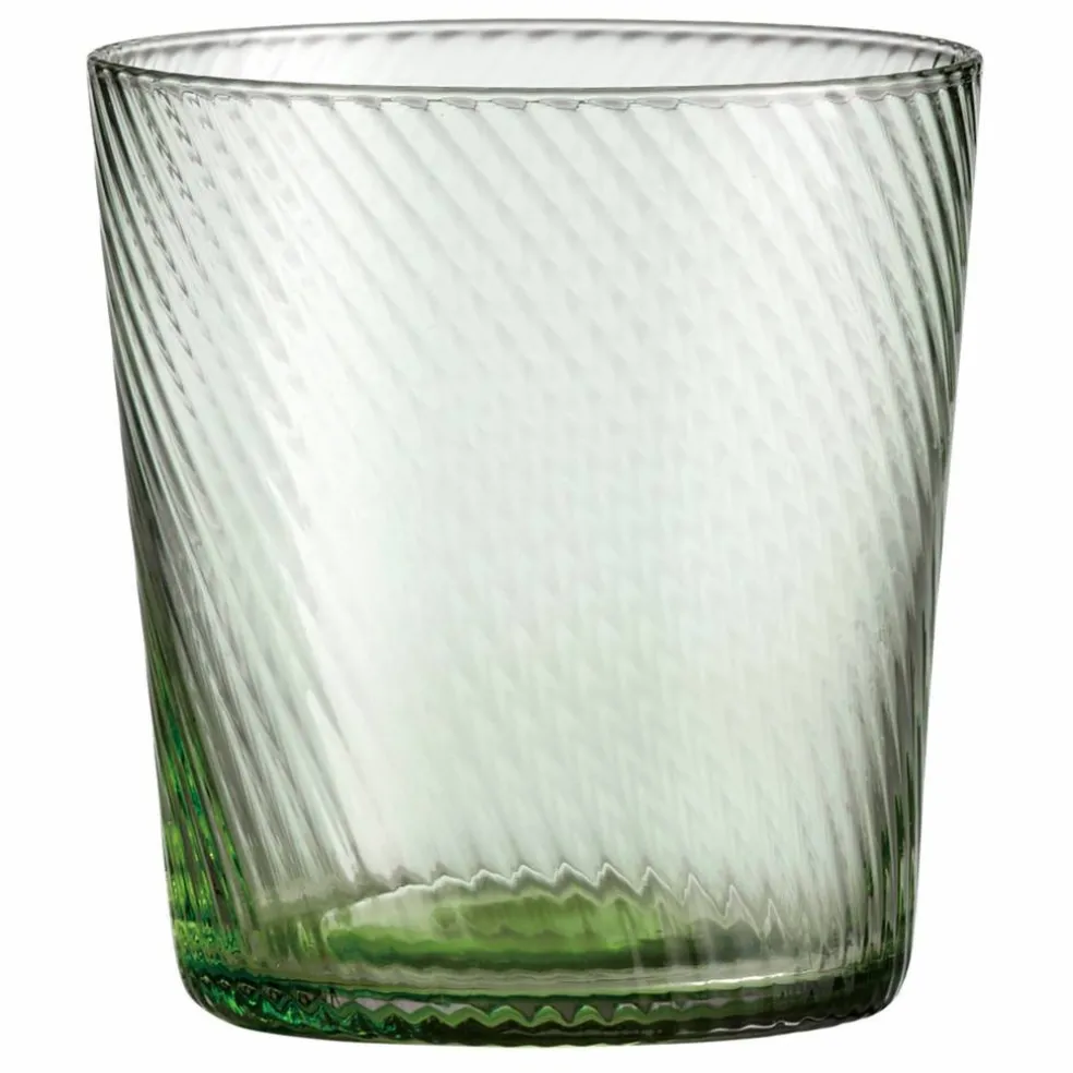 RAW Unique Swirl vannglass 30 cl, grønn