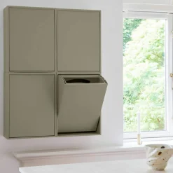 Recycling Box 12 liter, ash rose