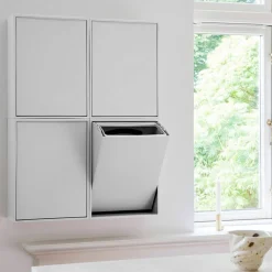 Recycling Box 12 liter, brilliant white
