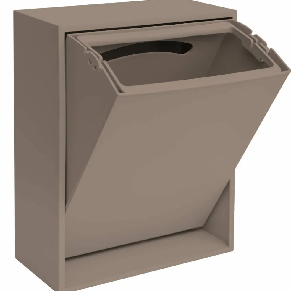 Recycling Box 12 liter, silver cloud grey