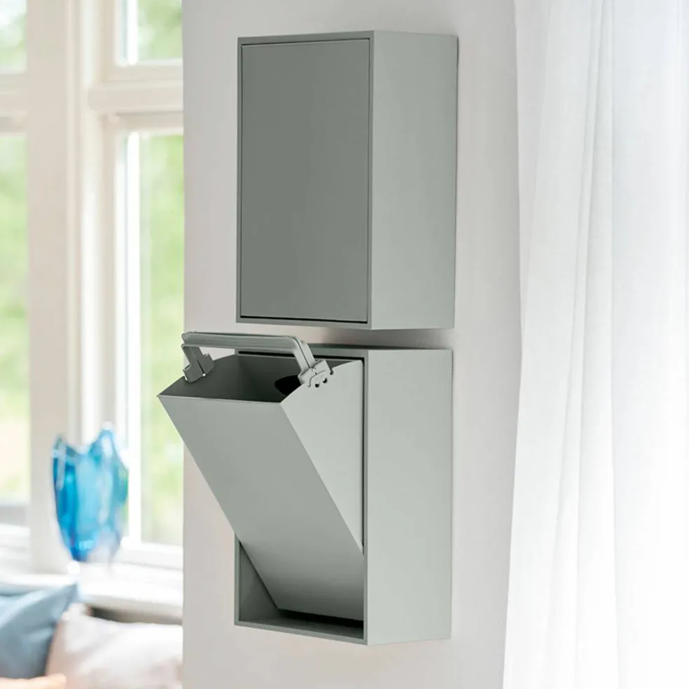 Recycling Box 12 liter, silver cloud grey