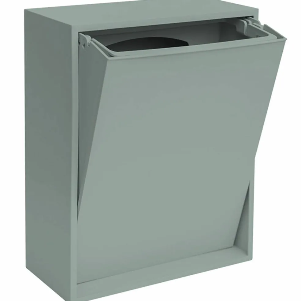 Recycling Box 12 liter, silver cloud grey