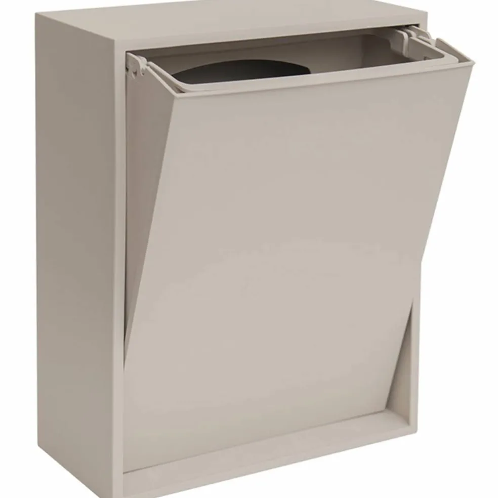Recycling Box 12 liter, silver cloud grey