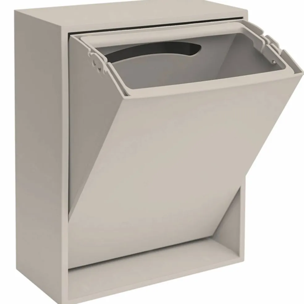 Recycling Box 12 liter, silver cloud grey