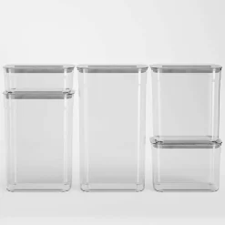 Rektangulære Oppbevaringsbokser 5-pack