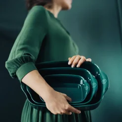 Rektangulær ovnsform (L) 4 liter, petrol