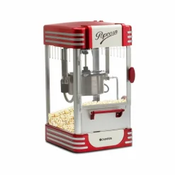 Retro popcornmaskin XL, rød metallic