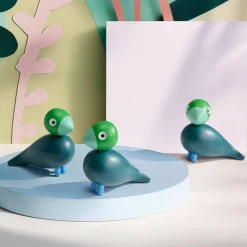 Årets fugl 2026 Birk 12,5 cm, mørkegrønn