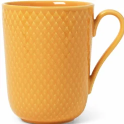 Rhombe Color krus med håndtak 33 cl, gul