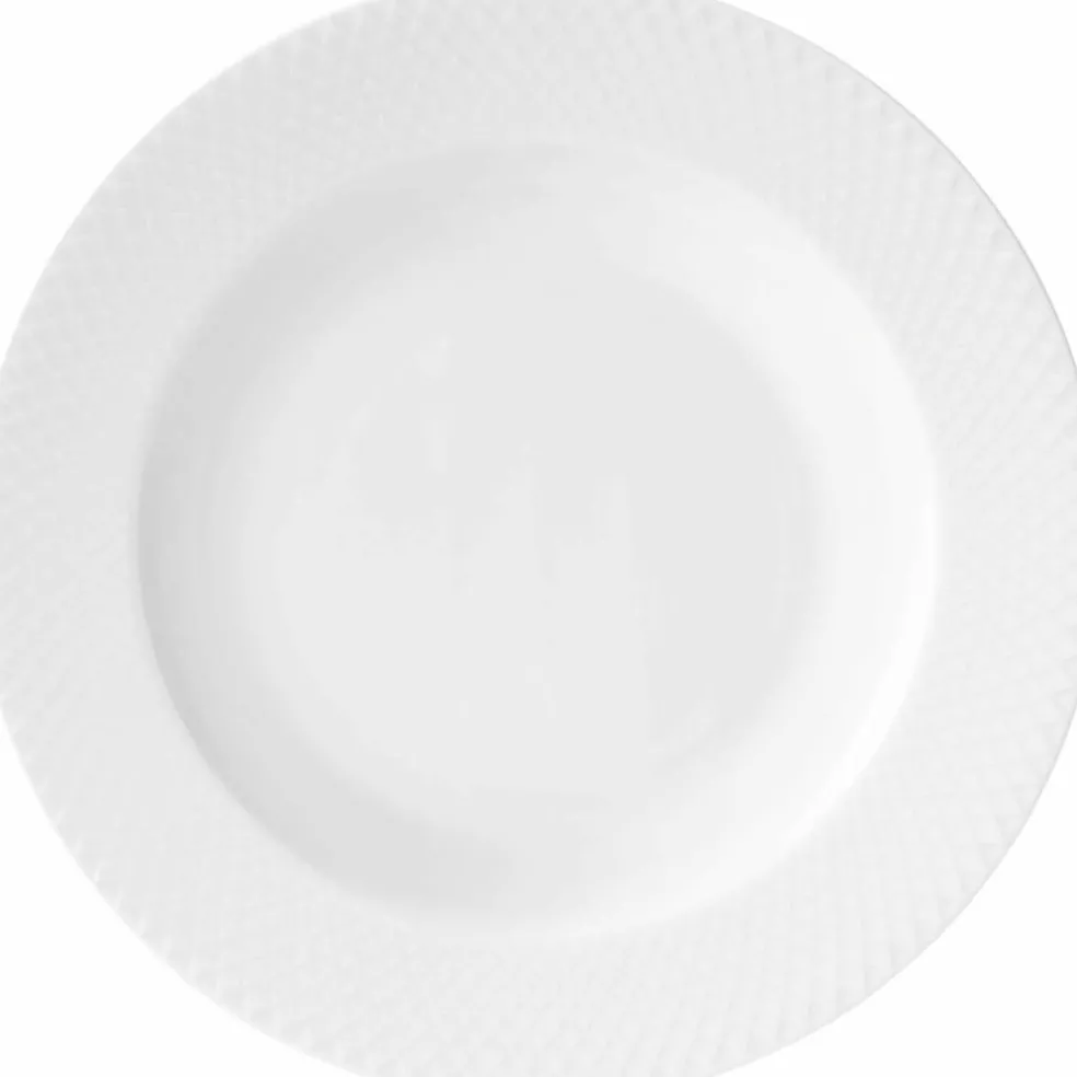 Rhombe Dyp tallerken 23cm Hvit