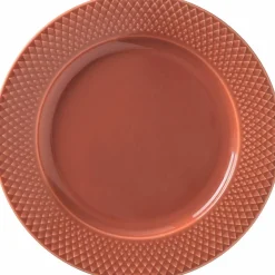 Rhombe frokosttallerken 23 cm Terracotta