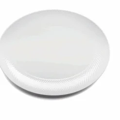 Rhombe Oval Serveringsfat 35x26,5 Hvit
