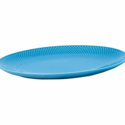 Rhombe serveringsfat Oval, blå