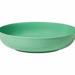 Rhombe serveringsskål Ø28 cm, grønn